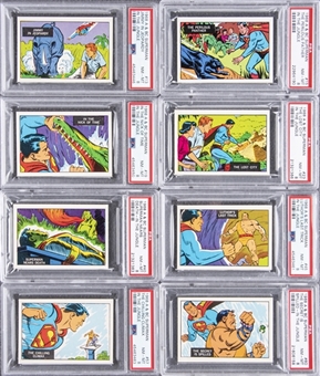 1968 A & BC Gum "Superman in the Jungle" High Grade Complete Set (66) Including PSA NM-MT 8 Examples!
